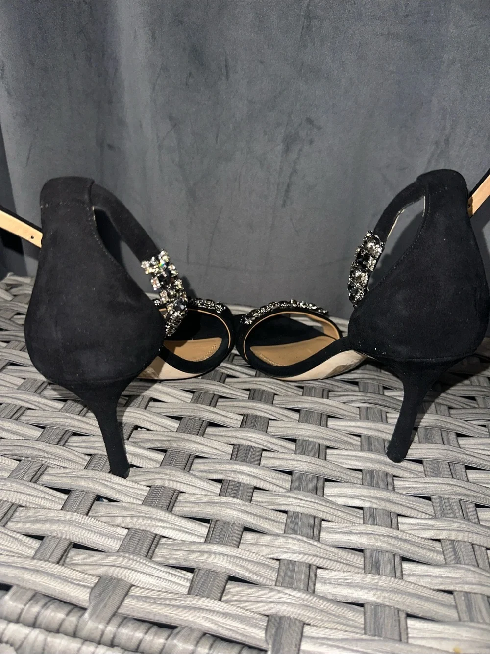 Tory Burch Black Penelope 100mm Embellished Sandal